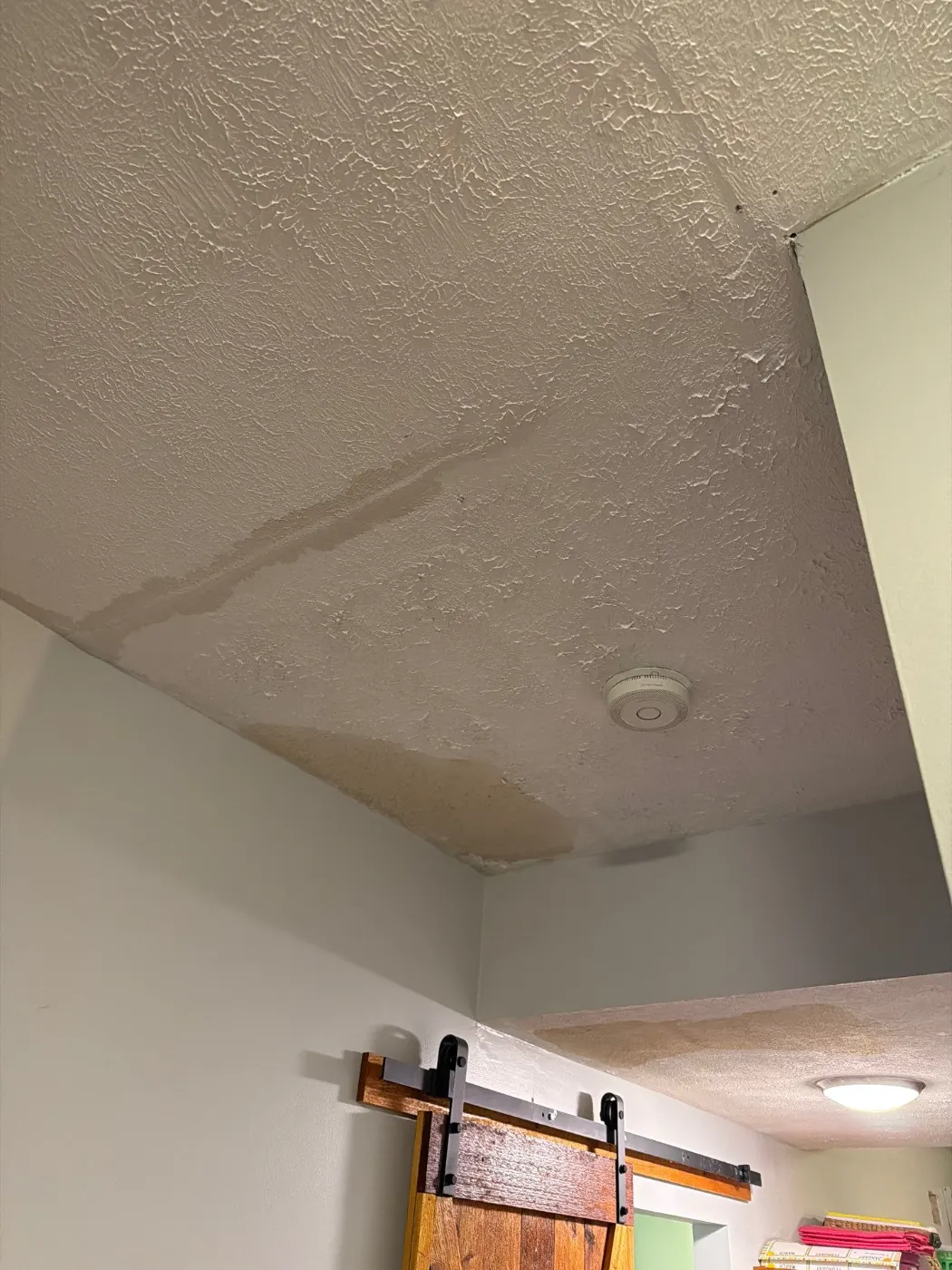 Thermal imaging during water damage assessment in Eagle Creek residence