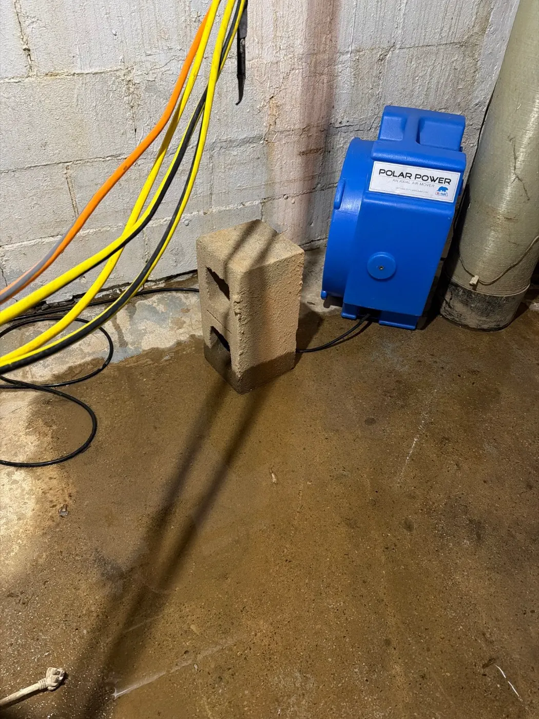 Basement water extraction in Eagle Creek Indiana home